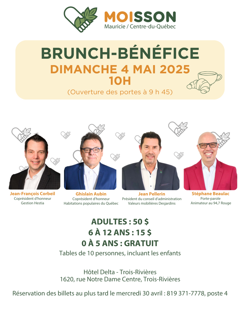 Brunch-bénéfice : dimanche 4 Mai à 10h00